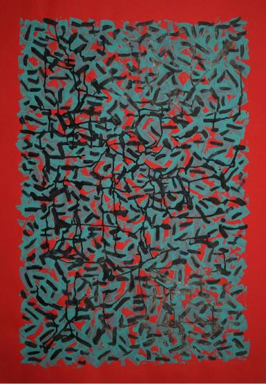 Turquoise And PeppersPainting